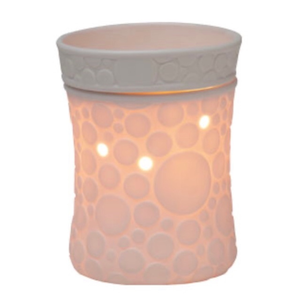 New Scentsy Fizz Full Size Warmer White Missing Bulb